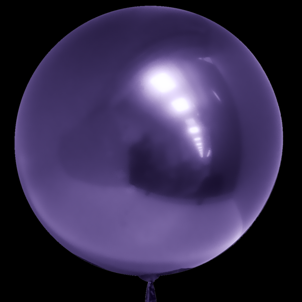 F Сфера 3D, Deco Bubble, Фиолетовый, Хром, 18''/46 см