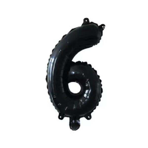 Цифра F "Черный, 6" 16"