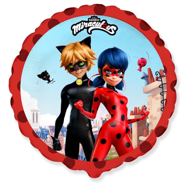Круг FM «Леди Баг и Супер-кот, Красный» 18″
