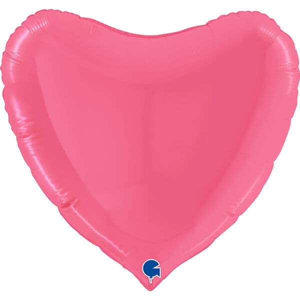 Сердце G «Макарунс Ярко-розовый» 18″