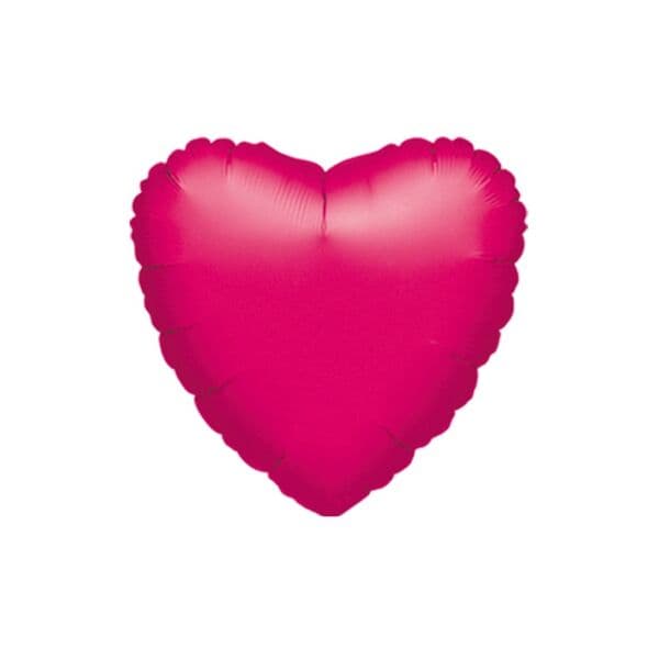 Сердце An «Металлик Fuchsia» 18″