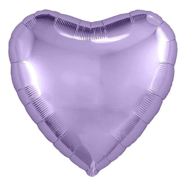Сердце Ag «Фиолетовый Пастель» 19″