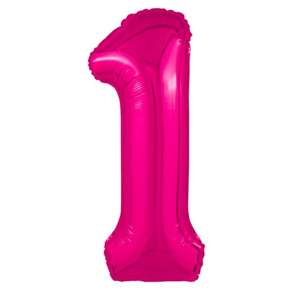 Цифра Ag "Фуксия , Slim 1" 40"