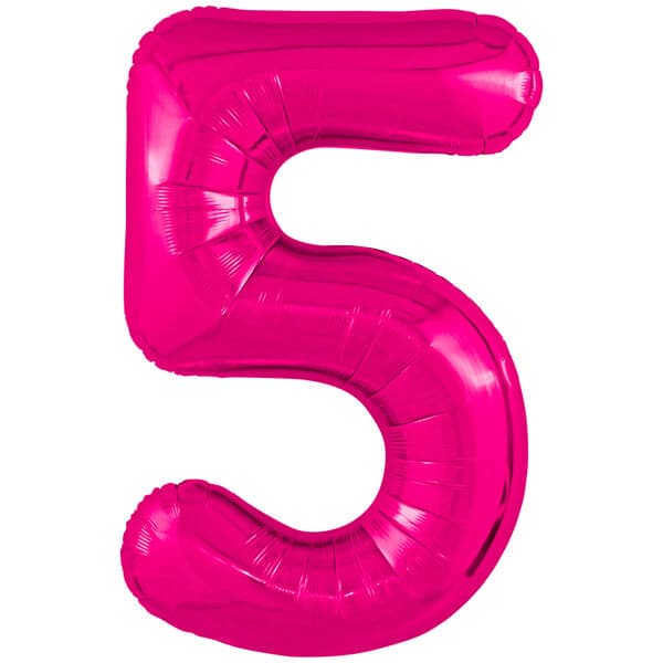 Цифра Ag "Фуксия , Slim 5" 40"