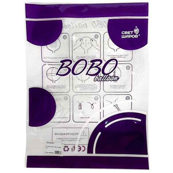 BO Сфера 36" "Bobo Balloon" (фиолетовая упаковка)