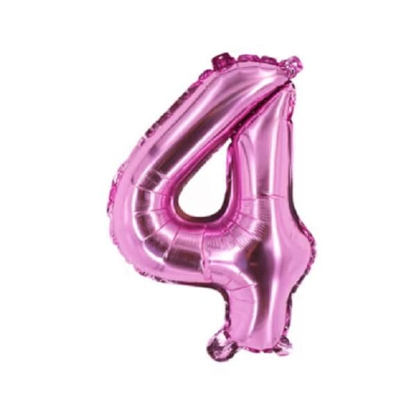 Цифра F "Розовый, 4" 16"